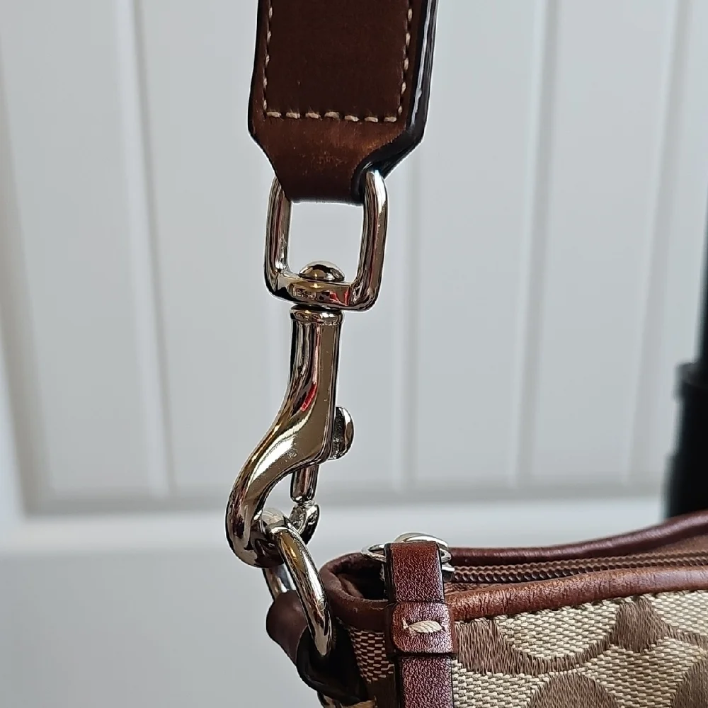 Coach Canvas Courier Crossbody Bag LIKE NEW